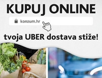 Konzum i Uber predstavljaju zajedničku uslugu dostave namirnica