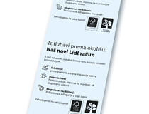  Iz ljubavi prema okolišu - novi ekološki prihvatljiviji račun u Lidlu