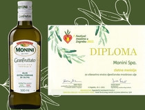 MONINI maslinovim uljima dvije zlatne medalje na Festivalu maslina
