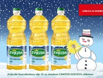 Božićna etiketa Zvijezdina suncokretova ulja