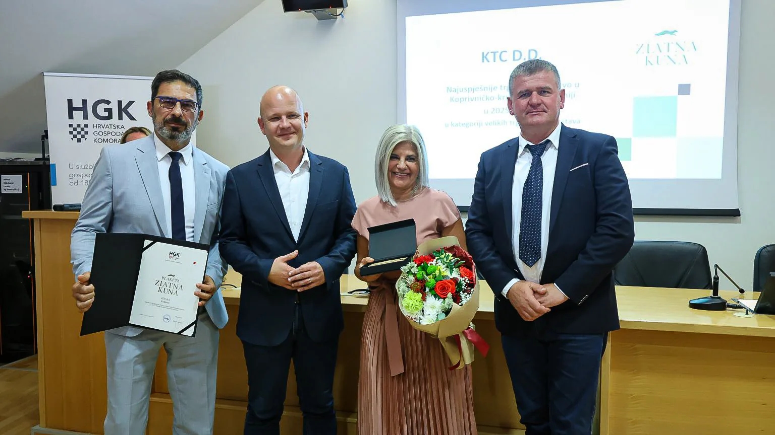 KTC osvojio Zlatnu kunu za najuspješnije velike tvrtke županije