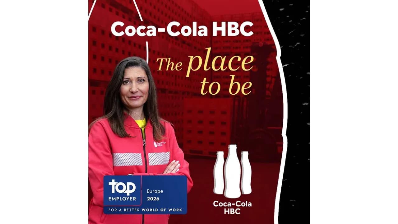 Coca-Cola HBC dobila certifikat Top Employer 2026 na pet europskih i afričkih tržišta