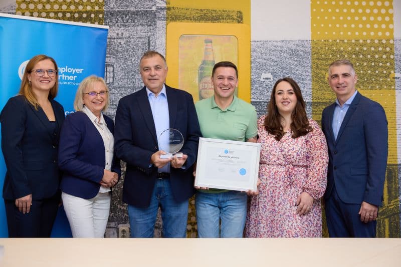 Zagrebačka pivovara 14. godinu zaredom osvojila certifikat Poslodavac Partner
