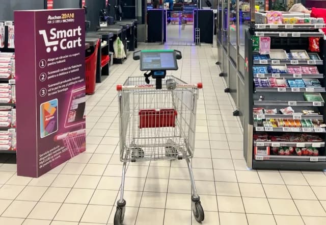 Auchan testira pametna kolica u Rumunjskoj