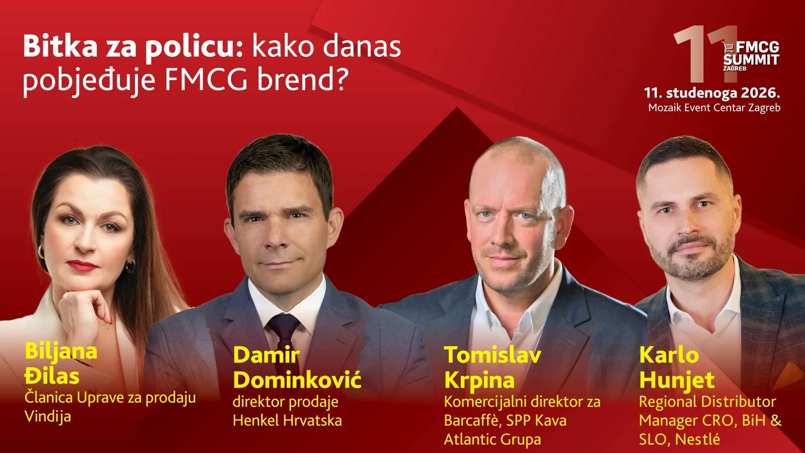 11. FMCG Summit Zagreb: Bitka za policu: kako danas pobjeđuje FMCG brend?