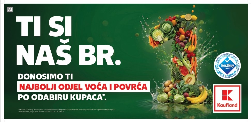Kauflandov odjel voća i povrća osvojio Best Buy Award