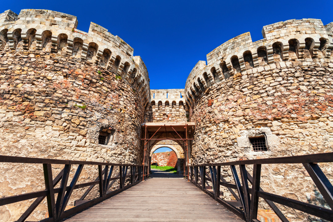 Zindan Gate at the Belgrade Fortress or Kalemegdan Fortress in the Belgrade city in Serbia